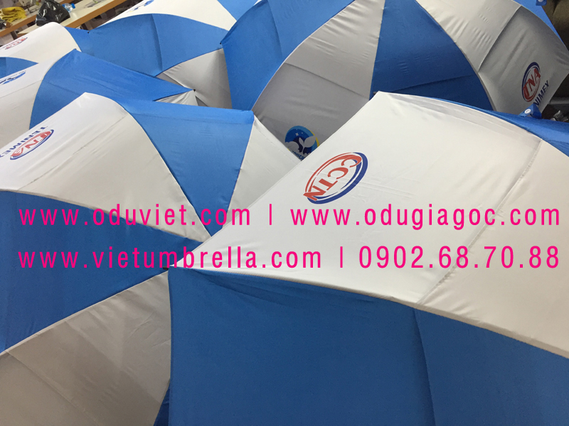 xưởng sản xuất ô dù cầm tay in logo quảng cáo